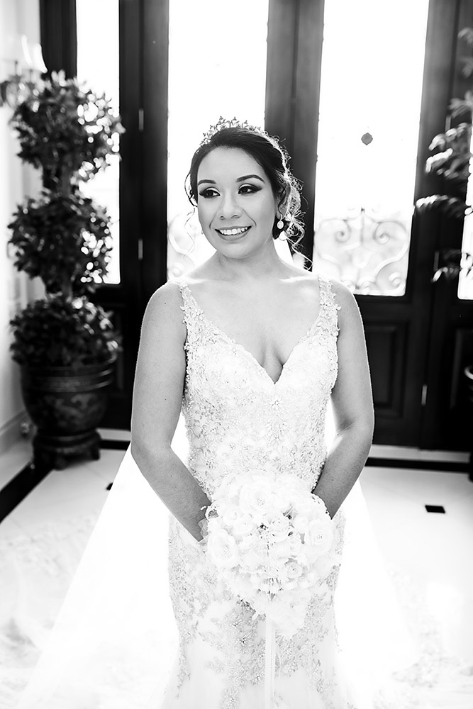 bride in wedding dress in san antonio texas